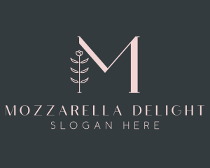 Floral Boutique Letter M logo design