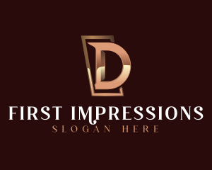 Luxury Letter D Business logo design