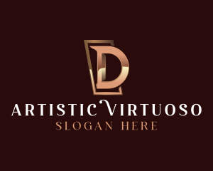 Luxury Business Letter D logo design