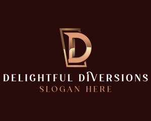 Luxury Letter D Business logo design