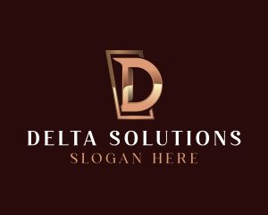 Luxury Letter D Business logo design