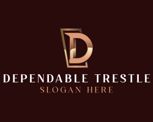 Luxury Letter D Business logo design