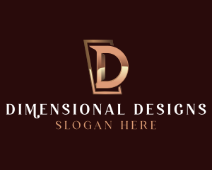 Luxury Letter D Business logo design