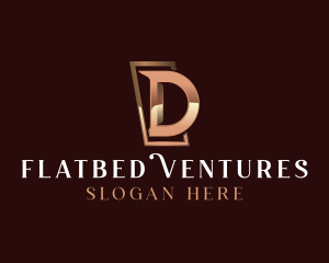 Luxury Business Letter D logo design