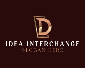 Luxury Business Letter D logo design