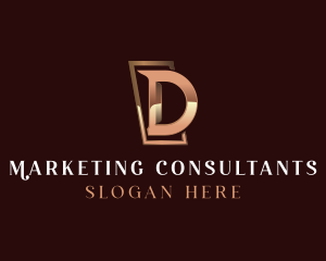 Luxury Letter D Business logo design