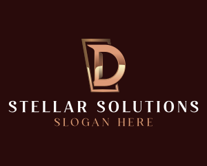 Luxury Business Letter D logo design