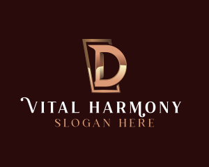 Luxury Business Letter D logo design