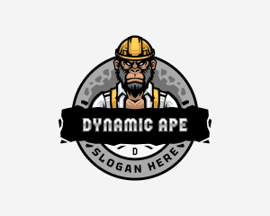 Worker Ape Construction logo design