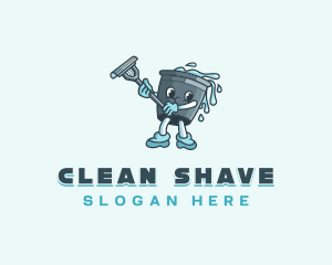 Bucket Cleaning Janitorial logo design