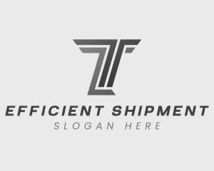 Logistics Transport Letter T Logo