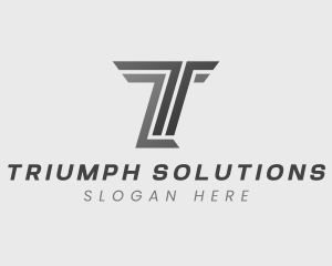 Logistics Transport Letter T logo design