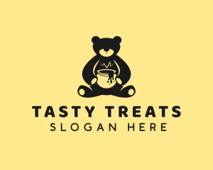 Honey Teddy Bear logo design