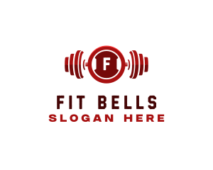 Barbell Plates Fitness logo design