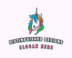 Pride Mythical Unicorn  logo