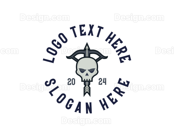 Weapon Archer Skull Logo