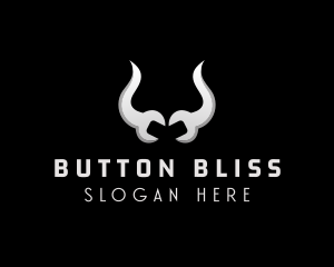 Bull Horn Mechanic Maintenance  logo design