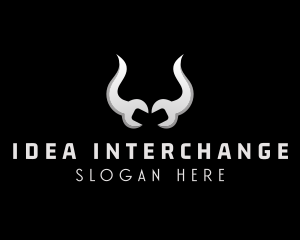 Bull Horn Mechanic Maintenance  logo design