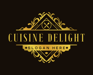 Elegant Restaurant Cuisine logo design