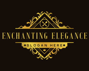 Elegant Restaurant Cuisine logo design