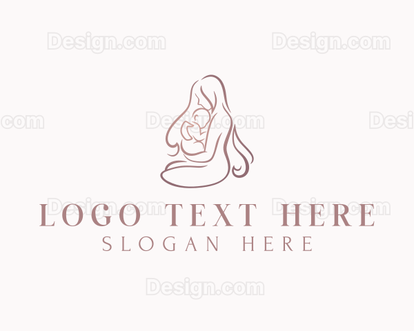 Mother Parenting Baby Logo