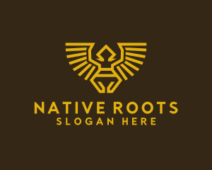 Native Bird Symbol logo