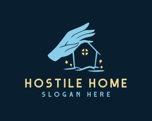 Magic Home Hand logo design