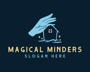 Magic Home Hand logo design