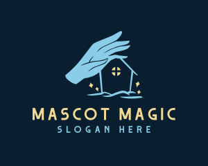 Magic Home Hand logo design