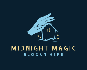 Magic Home Hand logo design