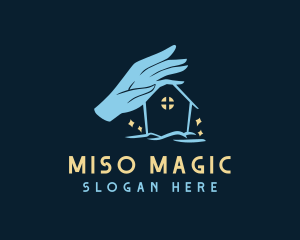 Magic Home Hand logo design