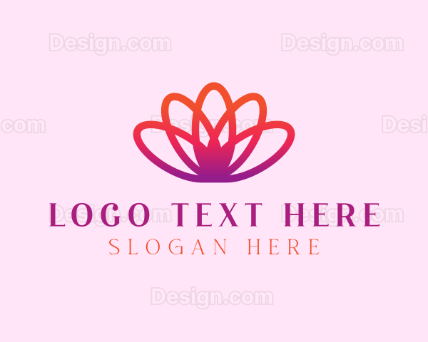 Yoga Calm Flower Logo