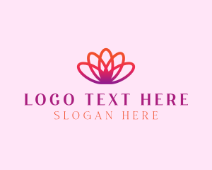 Yoga Gradient Flower logo