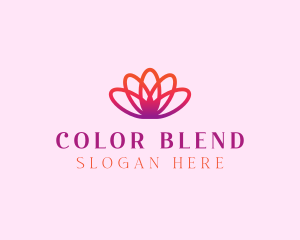 Yoga Gradient Flower logo