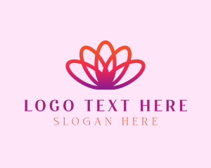 Yoga Gradient Flower logo