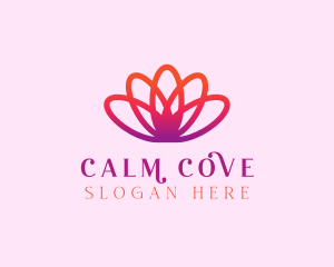 Yoga Calm Flower logo