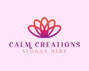 Yoga Calm Flower logo