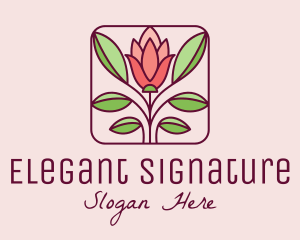 Elegant Flower Garden logo design