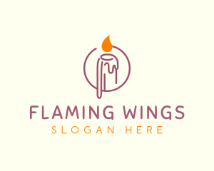 Melting Wax Candle logo design