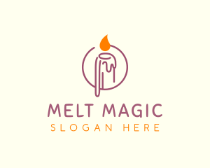 Melting Wax Candle logo