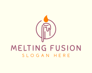 Melting Wax Candle logo