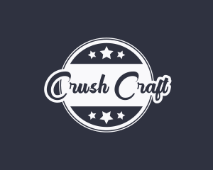 Cursive Crafting Business logo design