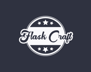 Cursive Crafting Business logo design