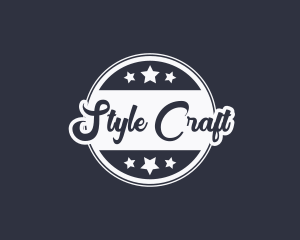 Cursive Crafting Business logo design