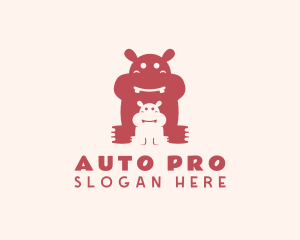 Wildlife Hippo Calf logo