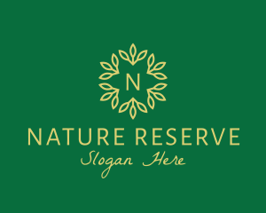 Flower Leaf Natural Organic logo design