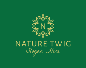 Flower Leaf Natural Organic logo