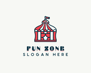 Circus Tent Playhouse logo design