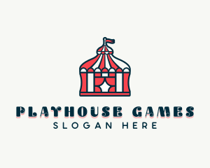 Circus Tent Playhouse logo design