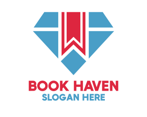 Diamond Bookmark Library logo